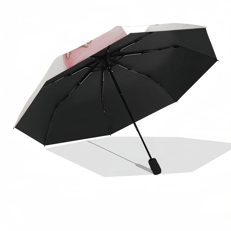 1pc Mermaid Fantasy Artwork Umbrella with Plastic Handle, Suitable for All Seasons Outdoor PT405