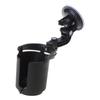 Large Plastic Cup Holder Black Suction Drink Holder for Car, Trucks, Tractors, Motorhomes Adjustable Water Cup Holder