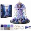 Mythical Ocean DIY Bead Kit for Beginners, 3D Beaded Animal Making Kit with Instructions, 8 Unique Sea Animal Designs