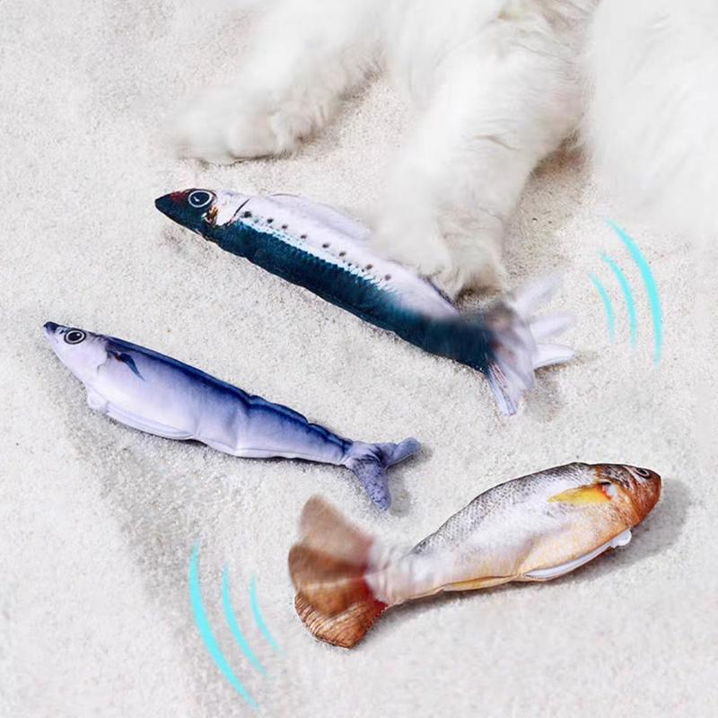 Interactive Cat Toys For Indoor Smart Automatic Cat Toys Fun Electric Interaction Fish For All Breeds Boredom Exercise Solution