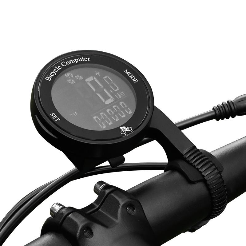 Wireless Bike Computer Waterproof Bicycle Odometer Multi Functional LCD Screen Cycling Mountain Bike Speed Meter чёрный