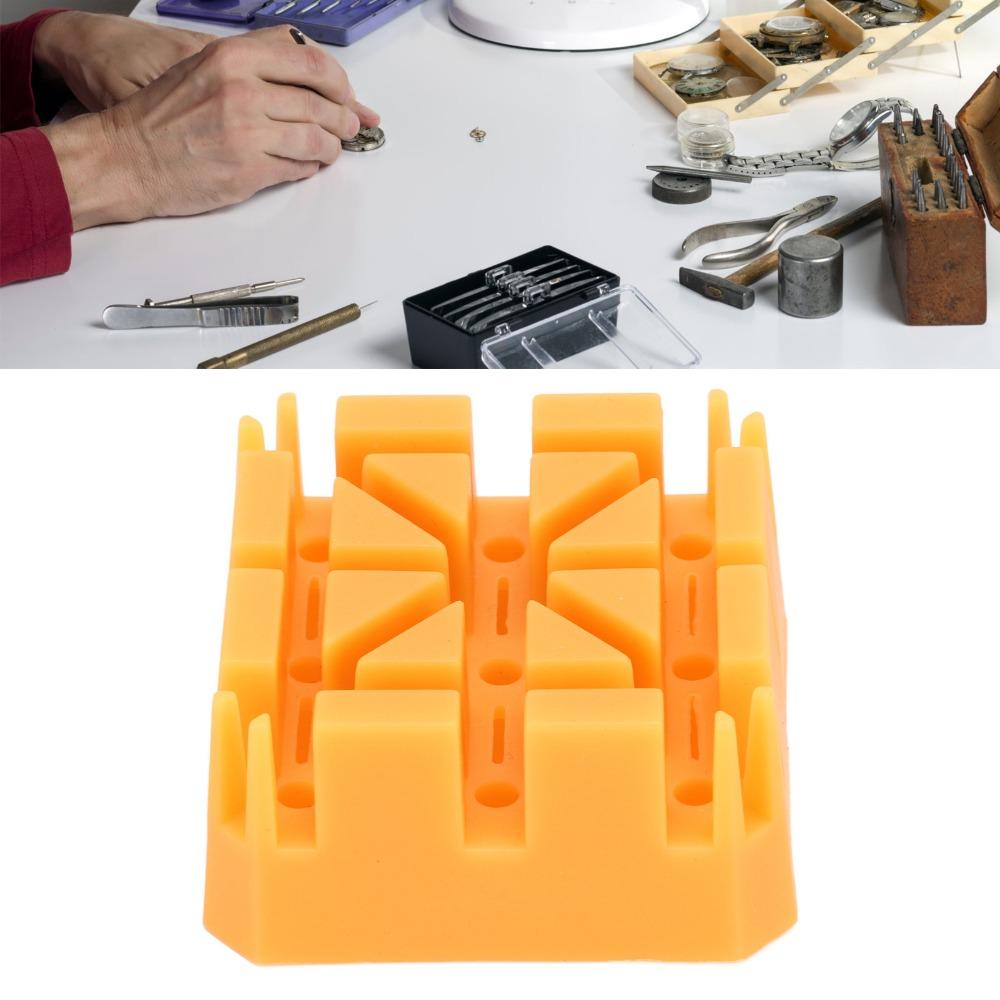 Plastic Watch Band Holder Orange Watch Link Removal Tool Watch Repair Holder Strap Link Removal