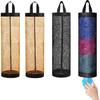 4 Pcs Plastic Bag Holder for Grocery Bags, Hanging Storage Bags Plastic Mesh Bags Dispenser Organizer Trash Bags Grocery Shopping Bag Holder for Home