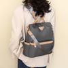 Backpack Women's Solid Color Commuter Backpack Large Capacity Contrast Color Bag