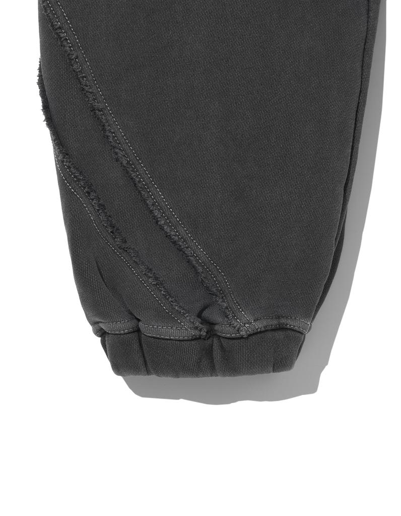 LORES Curved Line Dyed Sweatpants - Charcoal