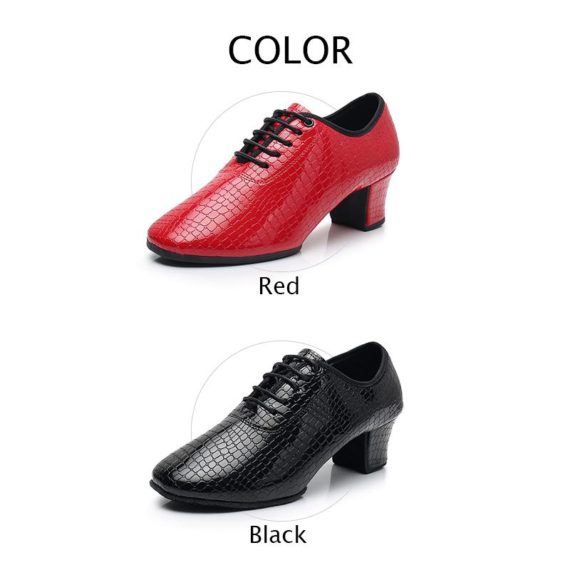 Women Modern Dance Shoes Girls Latin Waltz Salsa Beginner Practice Dance Shoes PU Leather Dance Shoes Heeled 5CM