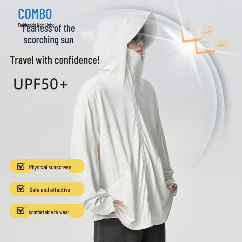 Kangbo Unisex UV Protection Ice Silk Hooded Jacket