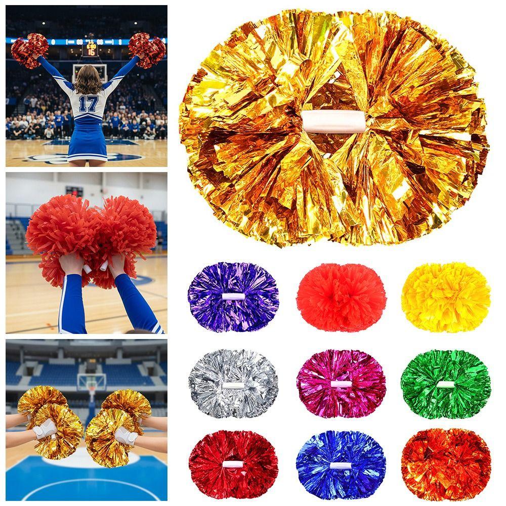 Colorful Flower Ball 30cm*37cm Cheerleading Pom Poms Holding Cheering Ball Cheerleading