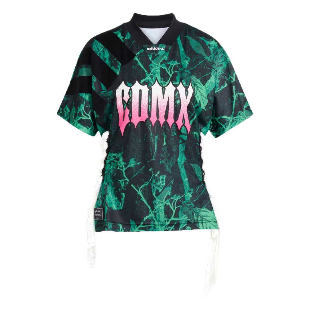 Adidas Originals Mexico Reconstructed Jersey Knit Short Sleeve Football Shirt Women tops KE2293 S