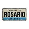 Chile Argentina Ecuador Colombia License Plate Landmark Metal Sign City State Decorative Car Plate Garage Club Bar Wall Decor
