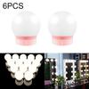 6 LEDs Makeup Mirror Touch Control Light 6 LEDs