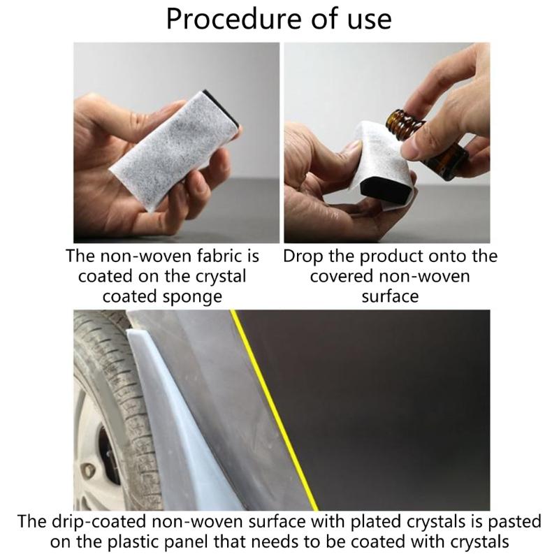 Car Cleaner Refresher Auto Repair Agent Plastic Restoring Liquid Interior Plastic Revitalizing Coating Agent 30ml/1fl oz