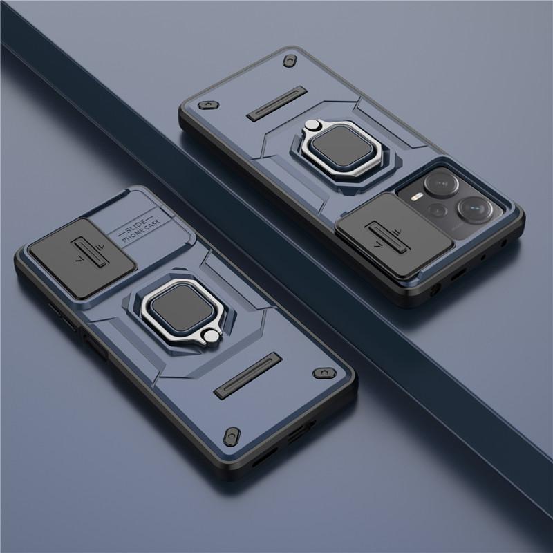 For Redmi Note 12 Pro Plus Cover Redmi Note 13 12S 12 Pro Plus Case Lens Sliding Window Protector Armor Holder Shockproof Bumper