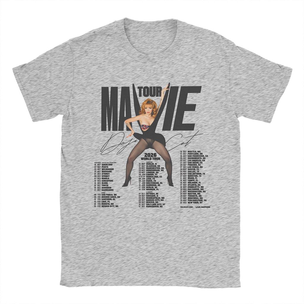Novelty Doja Cat Tour Ma Vie TShirts Unisex Round Neck Cotton T Shirts Short Sleeve Tee Shirt Gift Clothes