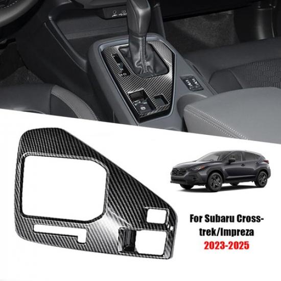 Fit For -2025 Subaru Crosstrek Car Carbon Car Gear Panel Trim Accessories
