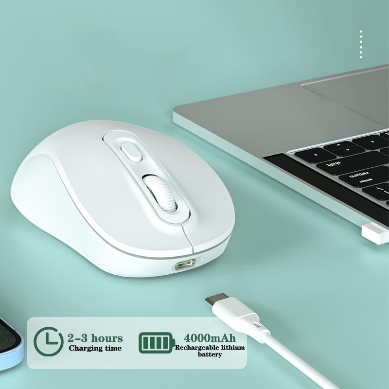 Wireless Gaming 2.4Ghz Bluetooth Mouse Dual Mode Rechargeable Type-C Mouse Silent Ergonomic Mice For Pc Laptop E-Sports Gamer