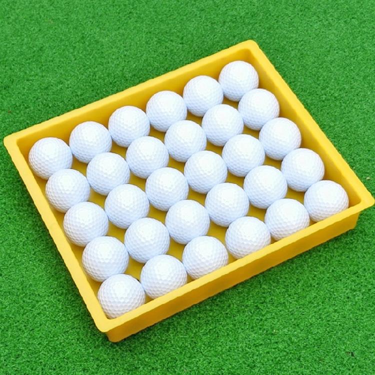 Portable Golf Practice Ball Holder Plastic Golf Ball Dispenser Tray with Hole for Outdoor Home Indoor Office Golfer