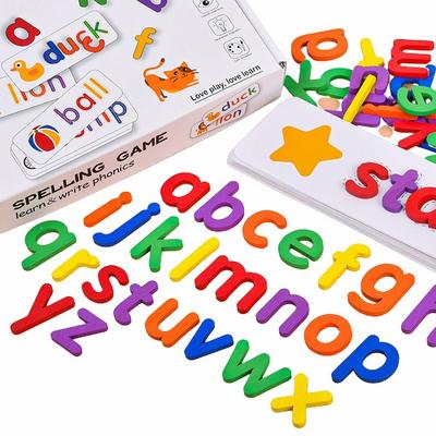 Joycock Alphabet Spelling Learning English Board Game, 1, Korea Best Toddler Puzzle
