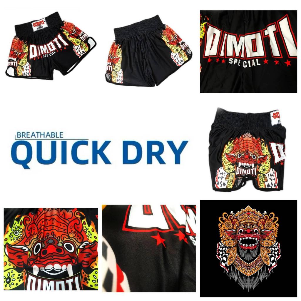 Barong Spirit Lion Leo Muay Thai Kickboxing Boxing MMA UFC Shorts Gym Sport Unisex Men Women Workout Quick Dry Print Elastic High Waist Training