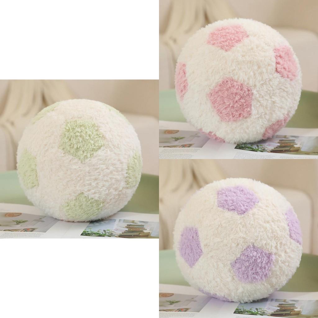 Football Round Coloured Plush Toy Stuffed Doll Room Cartoon Decoration Gift Kids
