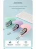 Medium-Size Effort-Saving Mini No. 10 Stapler, Macaron Color, Binds 20 Pages, Suitable for 24/6 Staples.