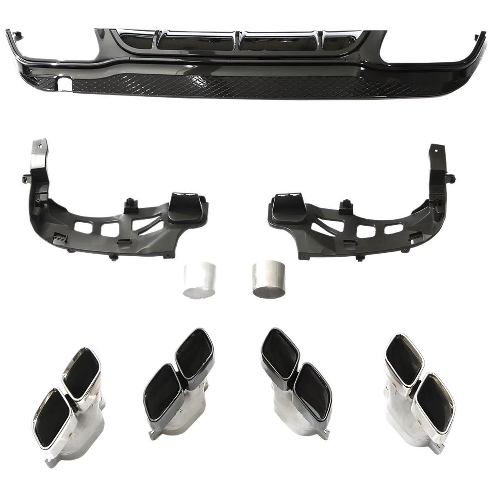 E-Class (14-16) W207 Coupe E53/E63 Rear Diffuser & Exhaust Tips for Mercedes-Benz.