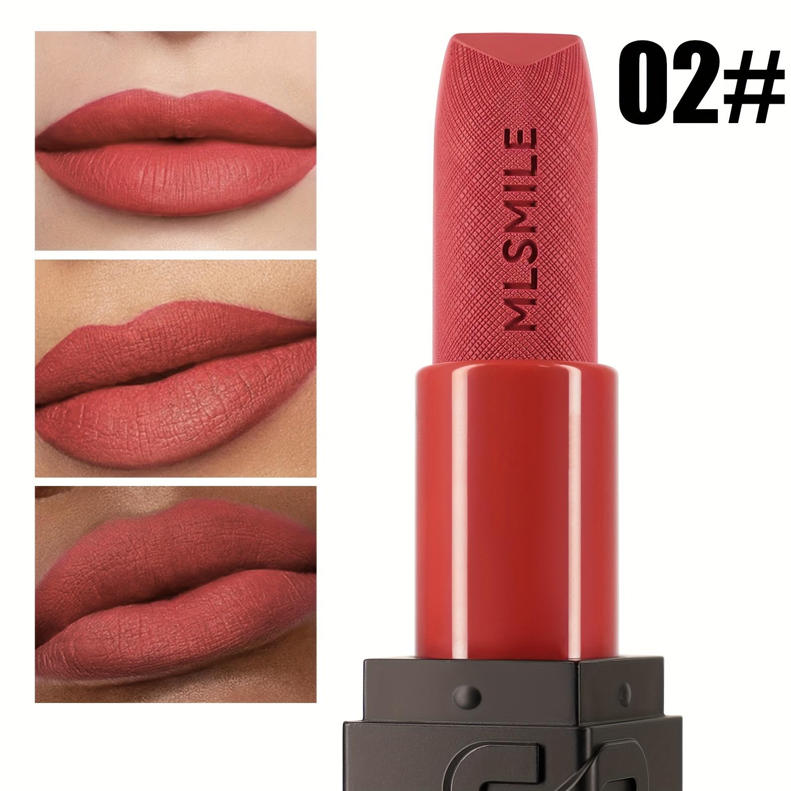 

Бархатная матовая помада Насыщенный стойкий цвет с сатиновым финишем Полное покрытие Кремовая формула Помада для губ Ягодные и смешанные оттенки Пигмент для губ 02