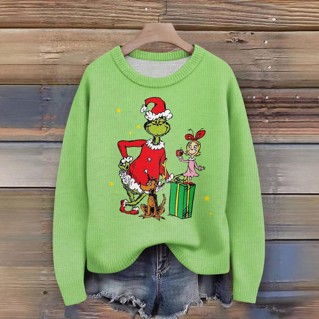 Women's Fashion Casual Long Sleeve Neck Sweater Pullover Top