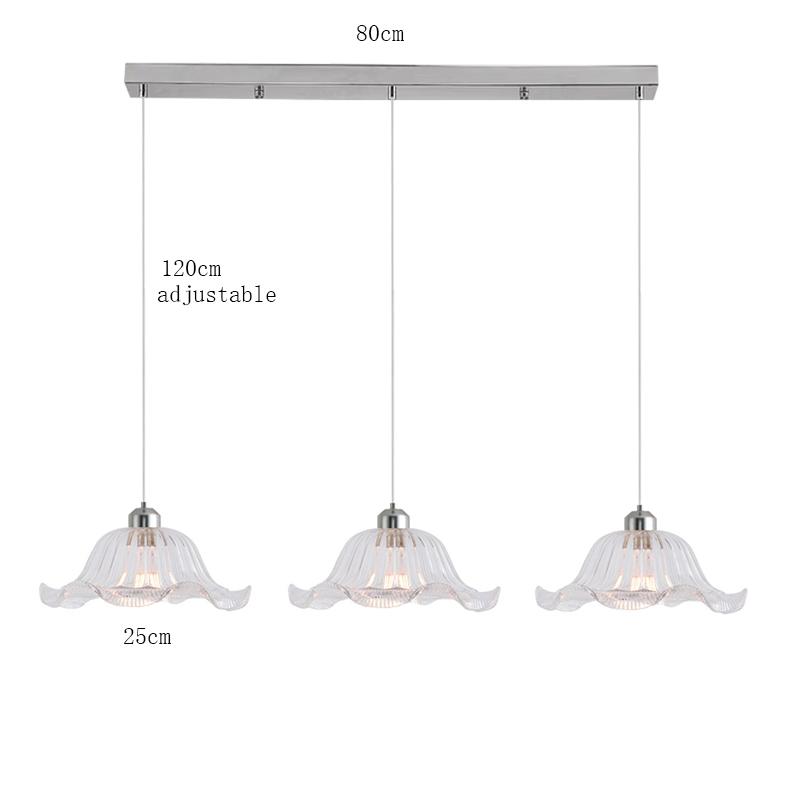 Green Glass Pendant Lamp Retro Drifting Window Bedhead Clothing Store Bar Creative LED Chandelier Home Decor Light Hanging Room