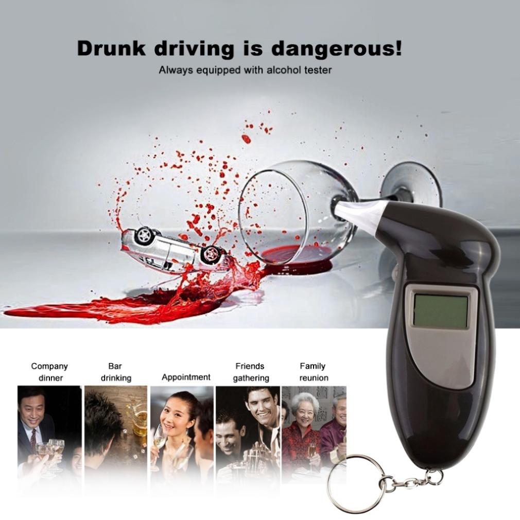 Digital breath tester with backlight professional alcohol breath tester breath analyzer alcohol detector Lcd detector
