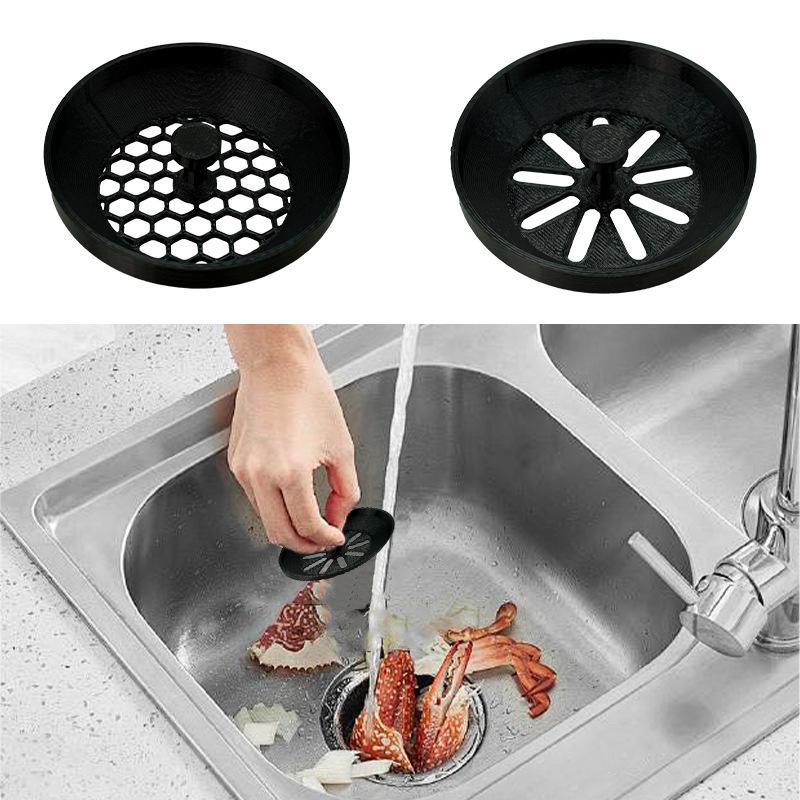 Sink Hole Cover, AB Two Models, Kitchen and Bathroom Sink Filter, Reusable, Plastic Tool
