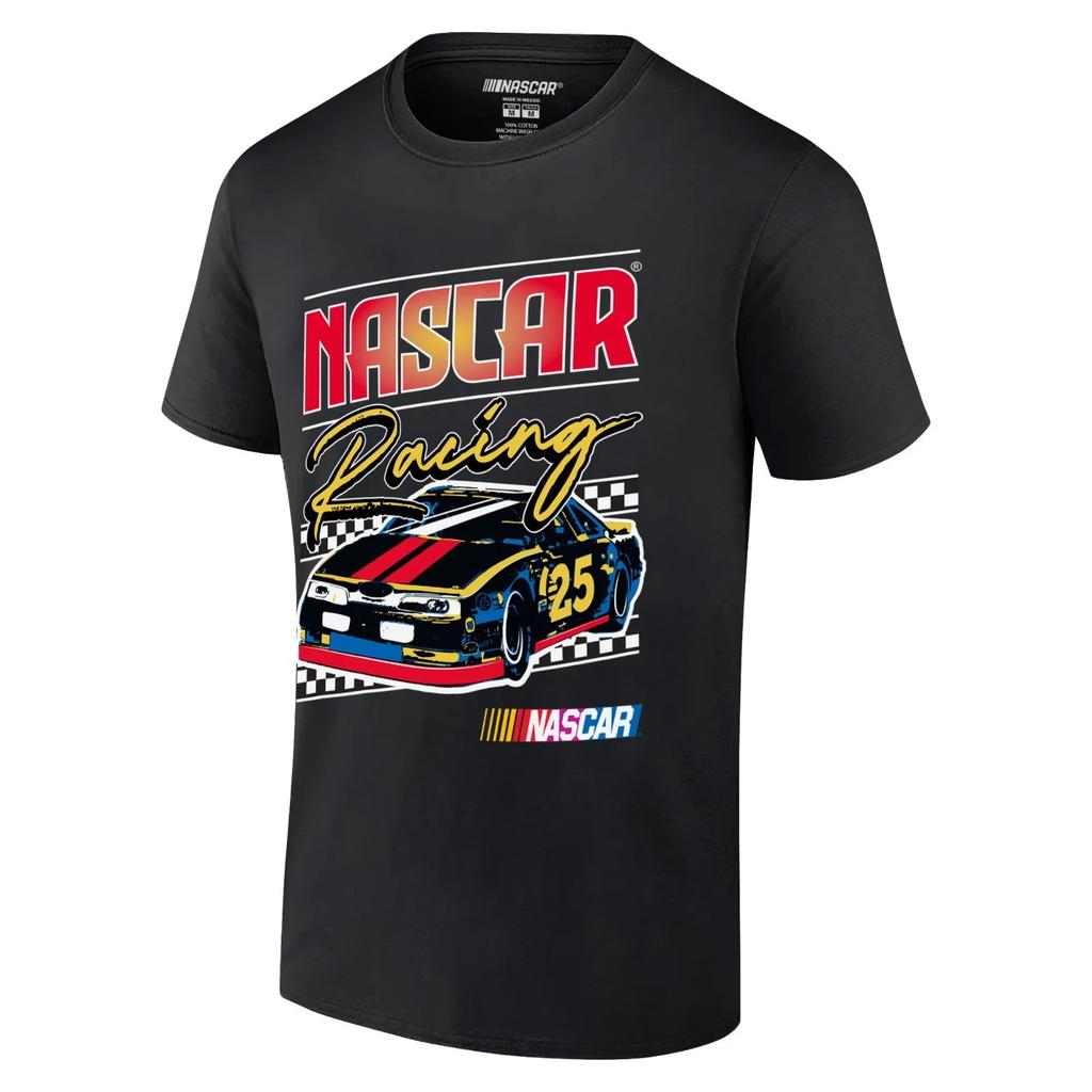 Icon Sports Offiziell Lizenziertes Nascar Fan Baumwoll-T-Shirt für Erwachsene Schwarz 552