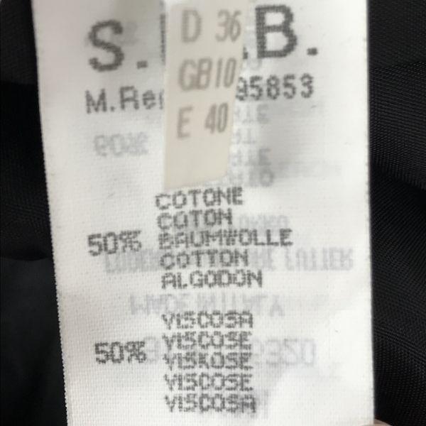 Made in Italy / CARACTERE / Velour Short Sleeve Dress [Women’s M / 38 / Black](USED)