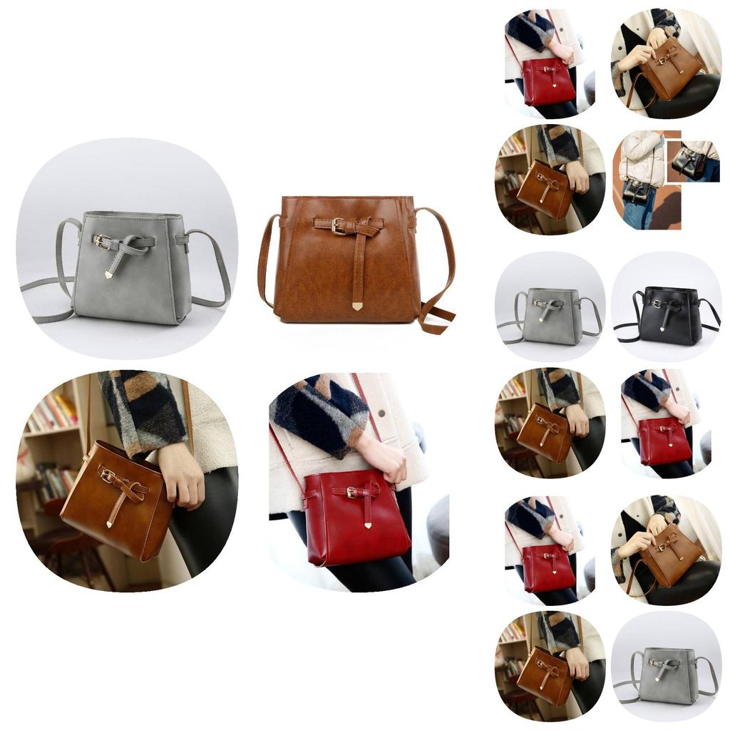 Stylish Red Pu Small Shoulder Bag For Women With Simple Korean Design And Soft Texture