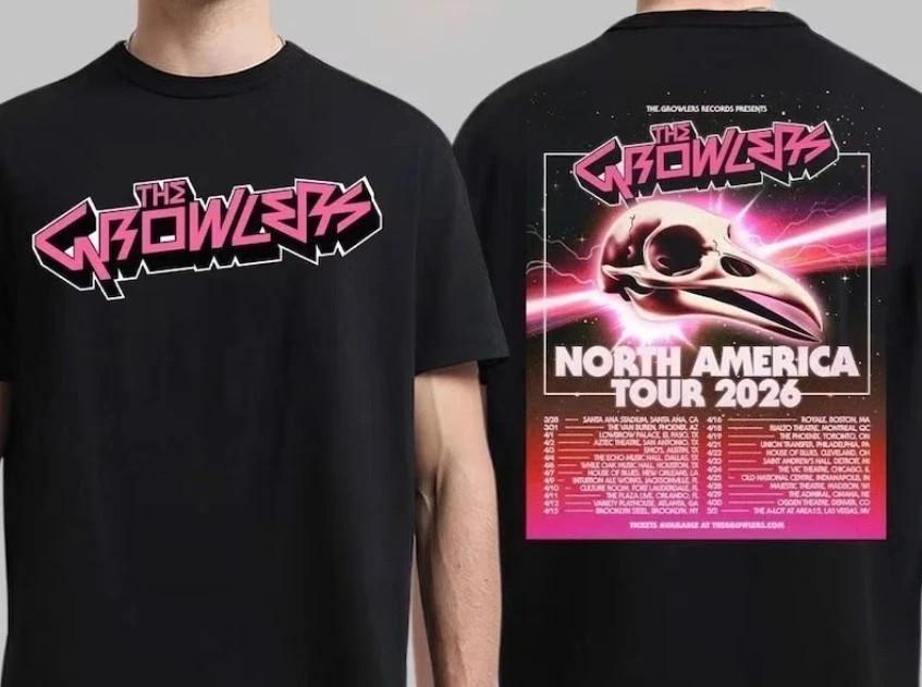 The Growlers North America Tour 2026 City Dates Two Sided T-Shirt1 Unisex T-Shirt XXXL