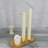 DIY Craft Plastic Clay Tools Match Large Cylinder Rib Candle Mold Soap Making Long Pole Stripe