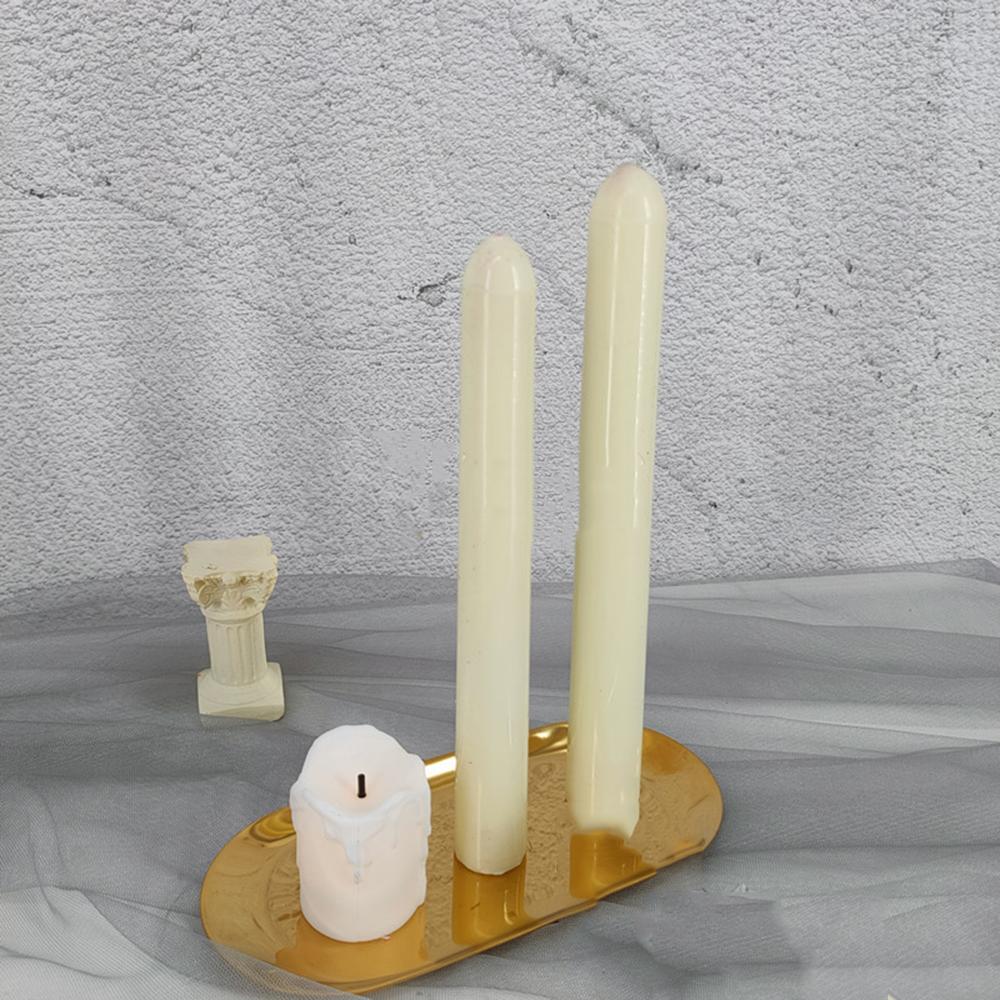 DIY Craft Plastic Clay Tools Match Large Cylinder Rib Candle Mold Soap Making Long Pole Stripe