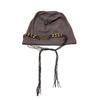 Heavy Industry Butterfly Cold Hat Niche Tie-dye Knitted Stacking Hat Female Han Da Head Circumference Hat Show Face Small Beaded Pullover Hat