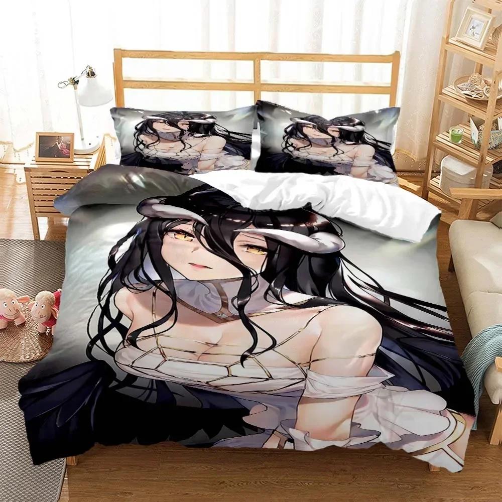 Sexy Anime Beauty Digital Print Comfortable Duvet Quilt Cover Pillowcase Bedding Set Children Bedroom Decoration Home Textile