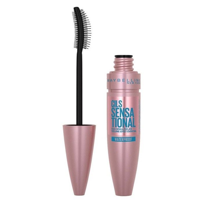 Mascara - GEMEY MAYBELLINE - Lash Sensational Waterproof - Cils Allongés Et Volumineux - Yeux Sensibles