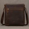Nuova Borsa a Tracolla da Uomo in Pelle con un Look di Alta Gamma e Casual, Caratterizzata da Uno Strato Superiore di Pelle di Mucca e Una Borsa a Spalla di Grande Capacità
