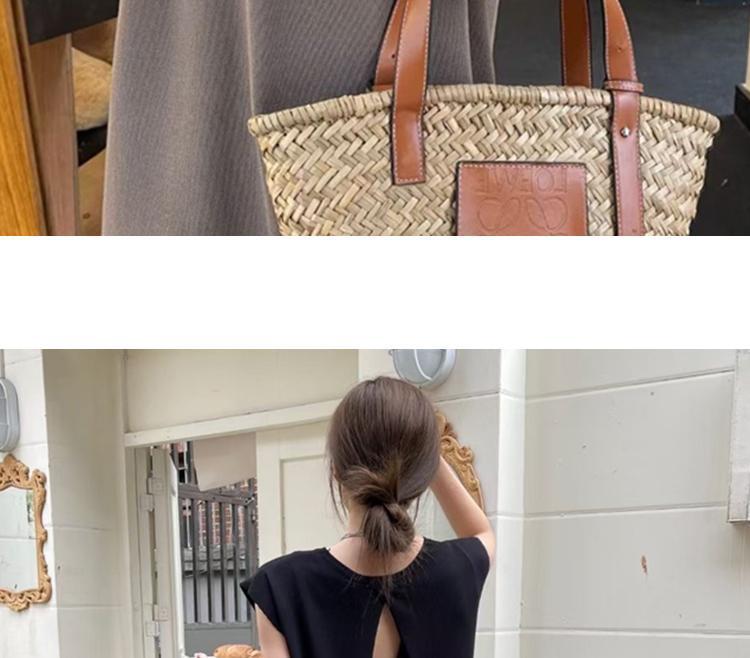 Women's Retro Sleeveless Drapey Dress - Maternity Friendly, Casual Slim Fit, Round Neck, Long Length for Autumn.