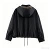 2026 Womens Streetwear Detachable Hooded Jacket W025 12769