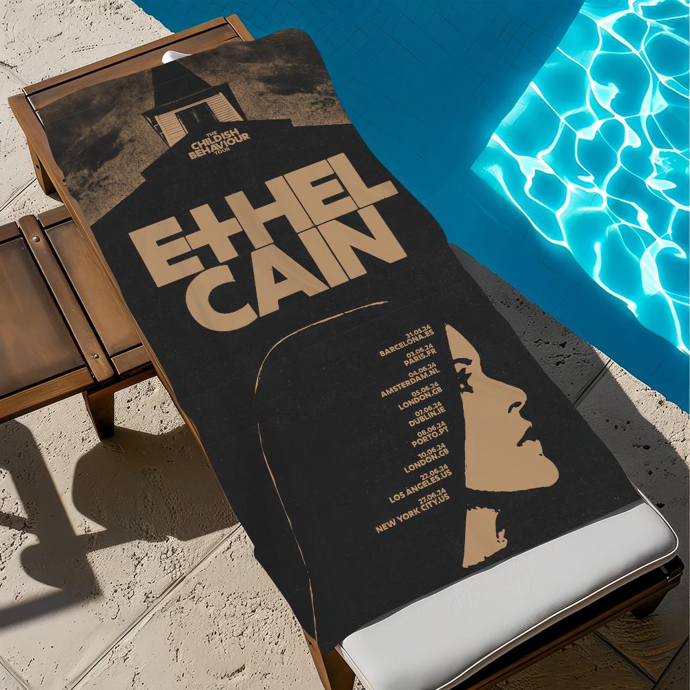 Sänger E-Ethel C-cain Handtuch Strand Schnelltrocknend Weich Poolhandtücher Geschenk für Reise Fitnessstudio Dusche Camping Sport