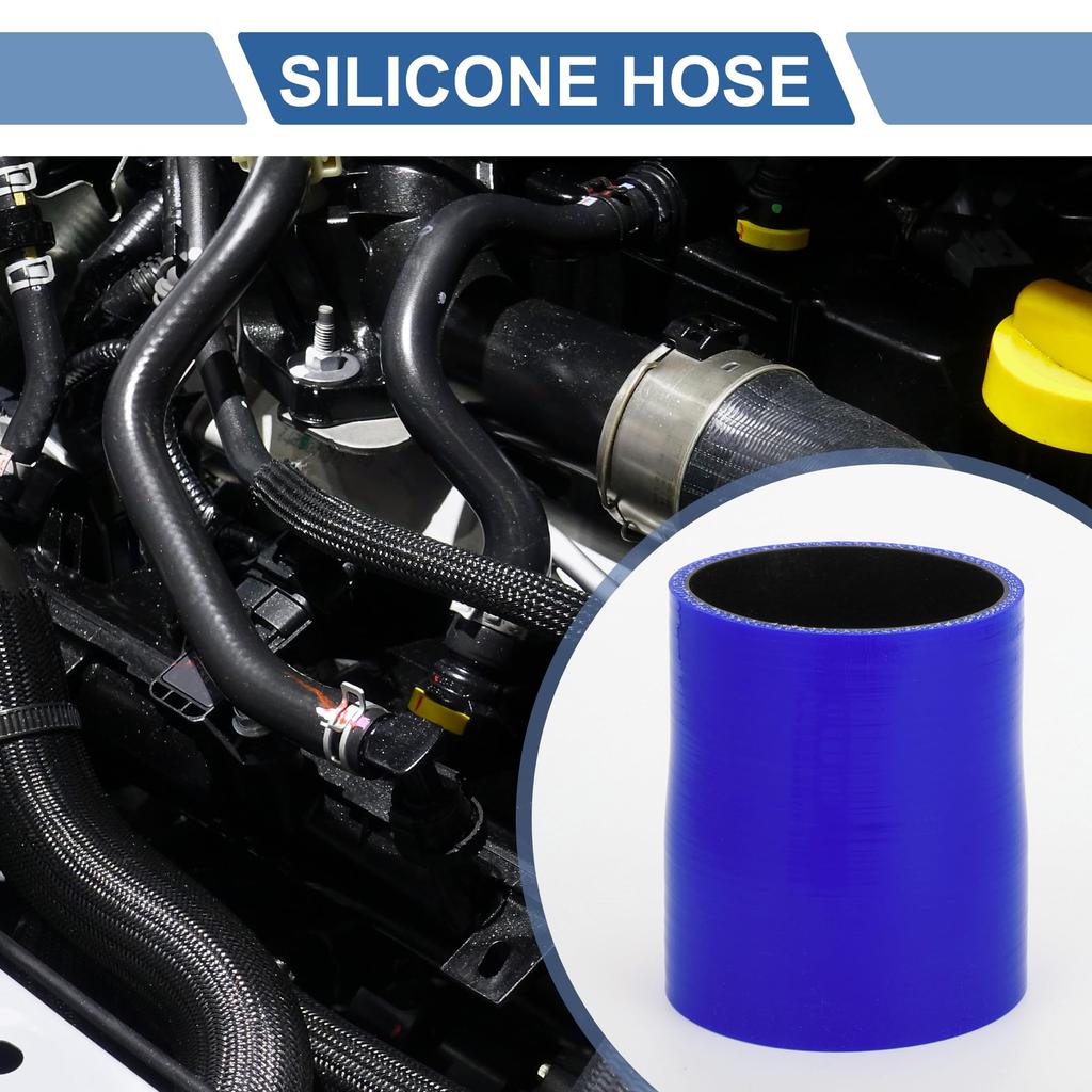 X AUTOHAUX Silicone Hose, Silicone Tube, 4 Layer Reinforced Intake Pipe, Rageter Hose, Blue