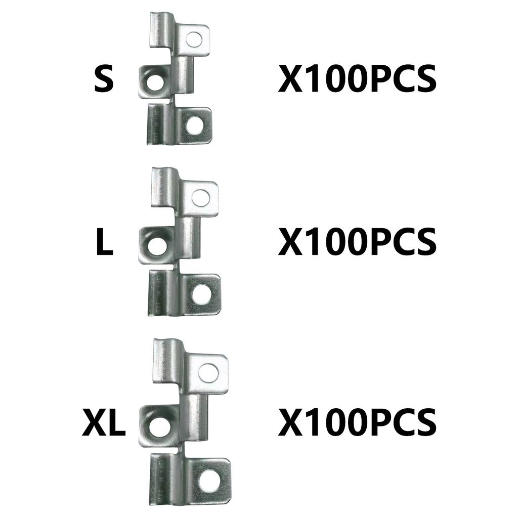 100pcs Decking Clip Stainless Steel Fastening Set for Composite Deck Boards With Hide T Clip and Sturdy Screws