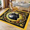 1PC Stained Glass Steelers Non-Slip Floor Carpet Compatible for Office&Living Room&Bedroom&Dining Room - Flat - Weave Machine-S0352
