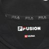 Fila Fusion Logo Print Fitted Crew Neck Pullover American Vintage Short Sleeve Drop Shoulder T-Shirt Women tops Deep-Black T11W325112FBK