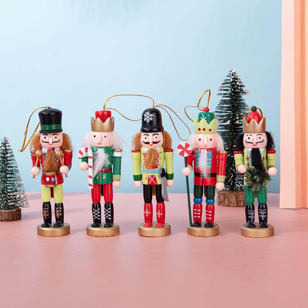 Retro Rot & Grün Nussknacker-Schmuckset