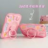 Cartoon Pig Silicone Case IPad 10.2 2019 2020 With Rotating Stand Shockproof Soft Cover Kids Students